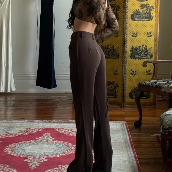 NWT Mirror Palais Cowboy Trousers in Chocolate - Picture 2 of 4